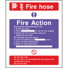Fire Hose - Fire Action Notice